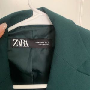 Zara Forrest Green Blazer